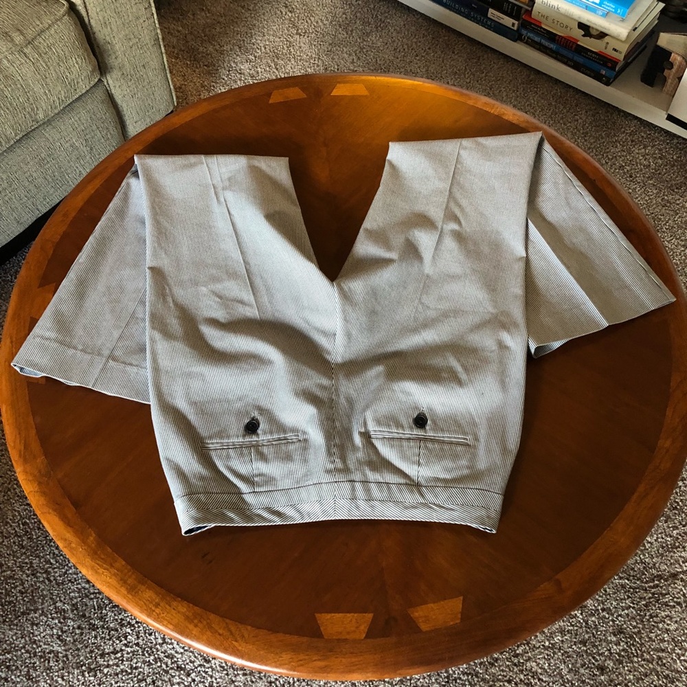 Express editor pants - seersucker
